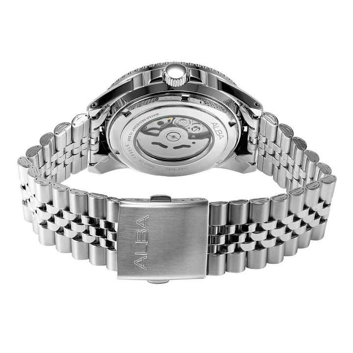 Burgundy Dial Automatic Watch