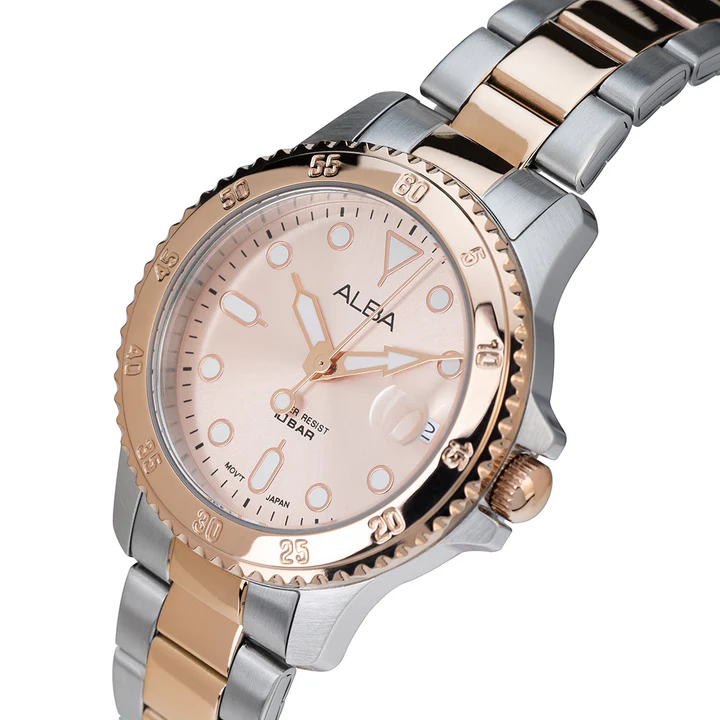 Light Pink Dial & Bezel Watch