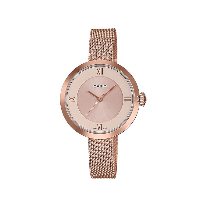 Casio Enticer Analog Rose Gold Dial Women's Watch
