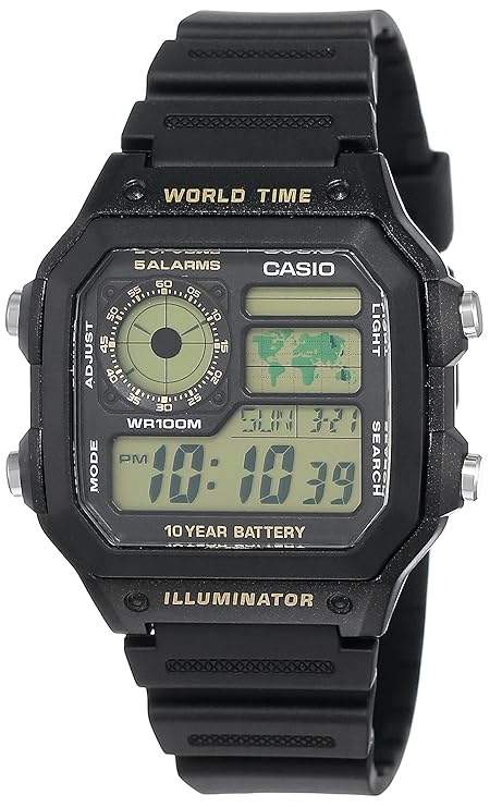 Casio Youth Series Digital Black Dial Men's Watch