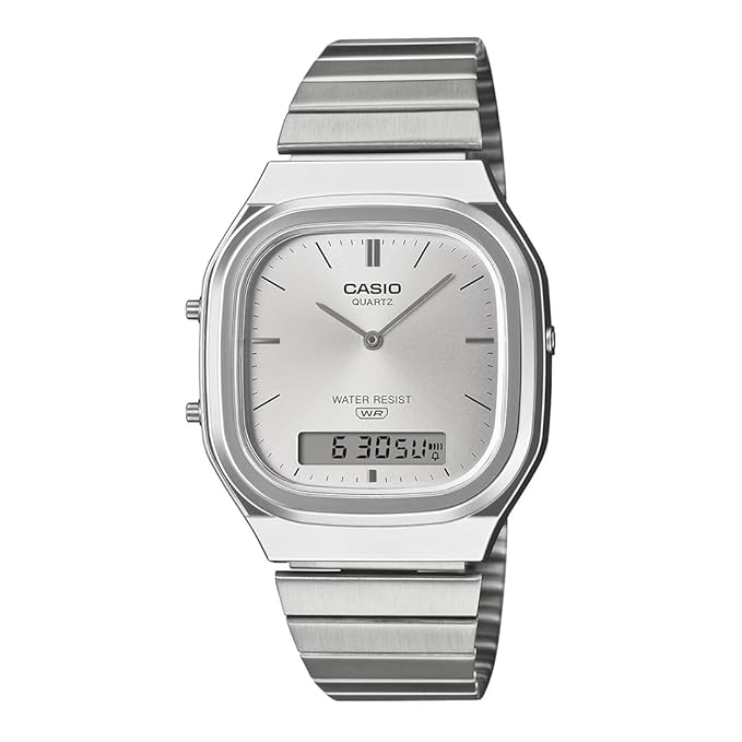 Casio Vintage  Analog-Digital White Dial Unisex