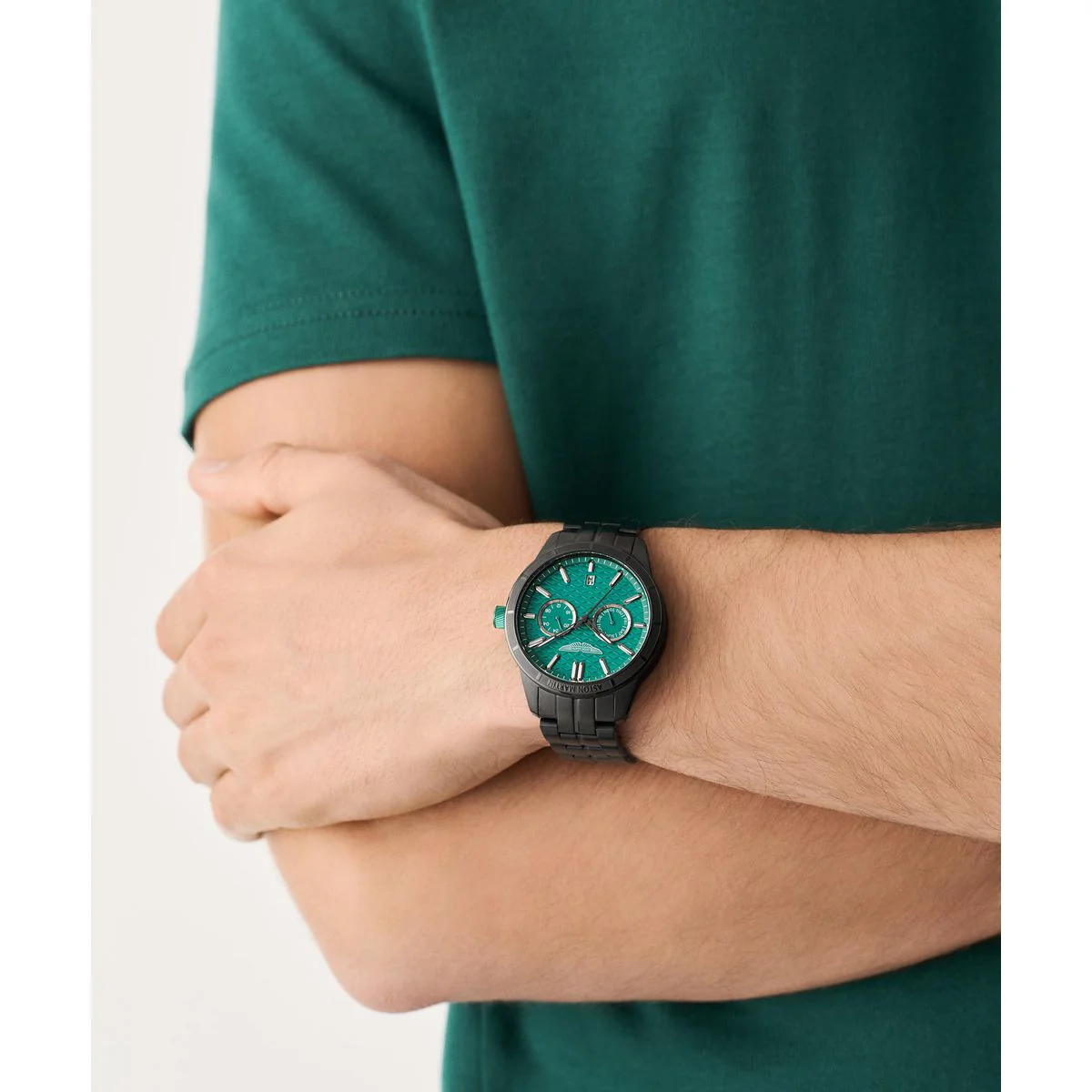 Aston Martin Round 42mm Green Dial Analog Men Watch