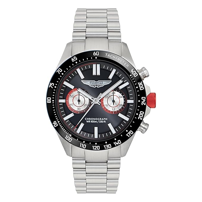 Aston Martin Lagunda Round 44mm Black Dial Analog Men Watch