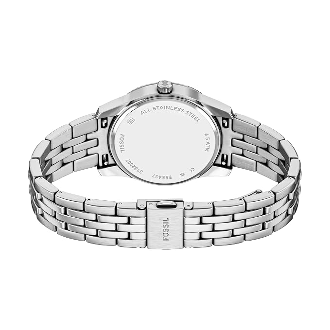 Fossil Scarlette Silver Quartz Stainless Steel Watch