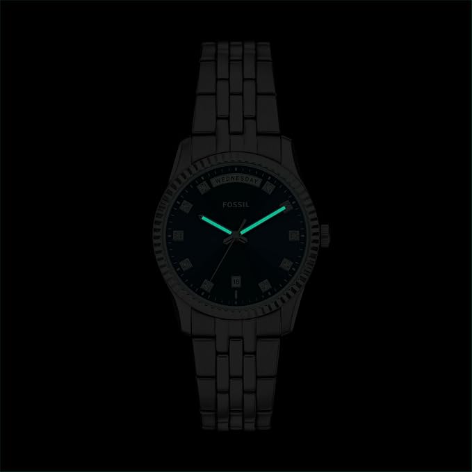 Fossil Scarlette Silver Quartz Stainless Steel Watch