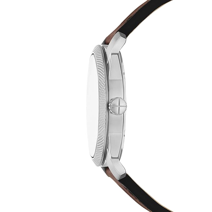Fossil Men's Machine Brown Quartz Analog Leather Watch