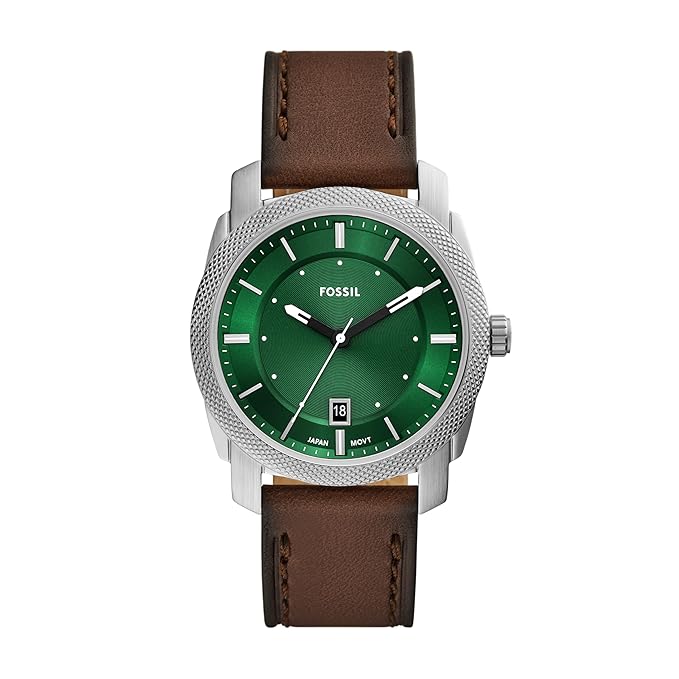 Fossil Men's Machine Brown Quartz Analog Leather Watch