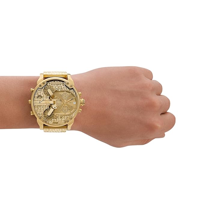 Diesel Mr. Daddy 2 Analog Gold Dial Men's Watch