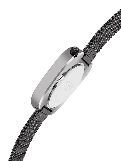 Giordano Analog Wrist Watch for Women with Stylish Metal Strap, Square dial and 3 Hand Mechanism