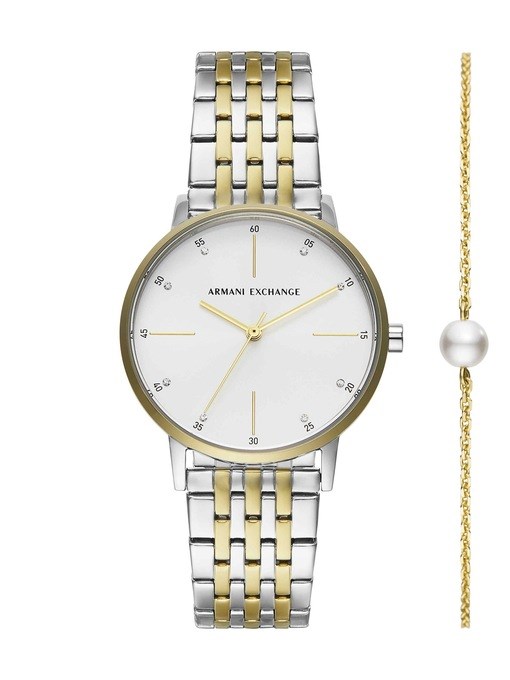 Armani Exchange Two Tone Watch AX7156SET