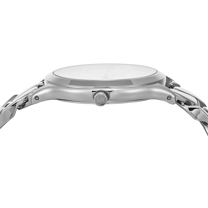 Michael Kors Analog White Dial Silver Strap Women's Watch