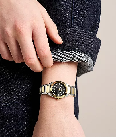 Everett 27mm Three-Hand Two-Tone Stainless Steel Watch