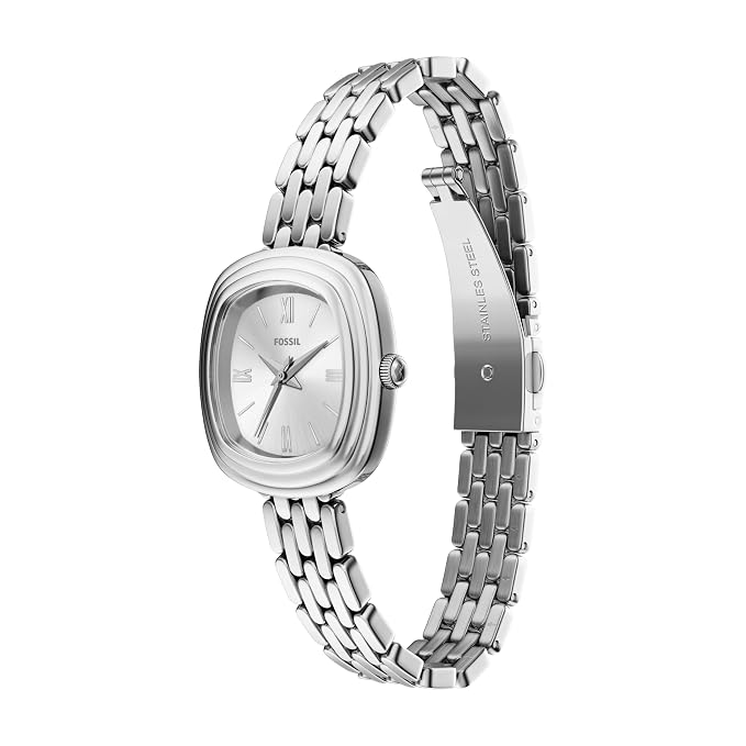Fossil Genevive Silver Quartz Stainless Steel Watch