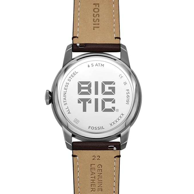 Fossil Townsman Brown Quartz Leather Watch