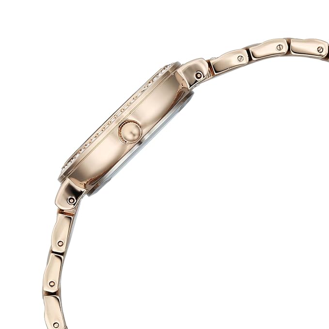 Titan Raga Spotlight 2.0 Quartz Analog 3Hands Display White Dial Rose Gold Color Strap Watch for Women