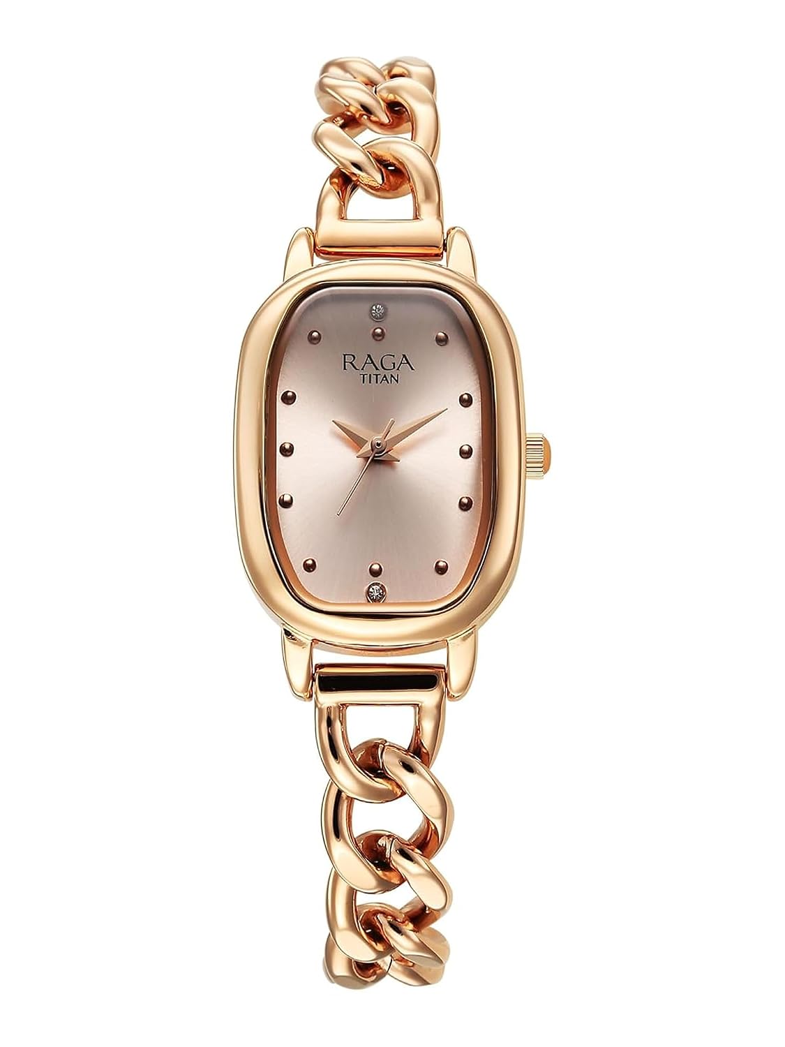 Titan Raga Showstopper 2.0 Quartz Rose Gold Dial Watch for Women