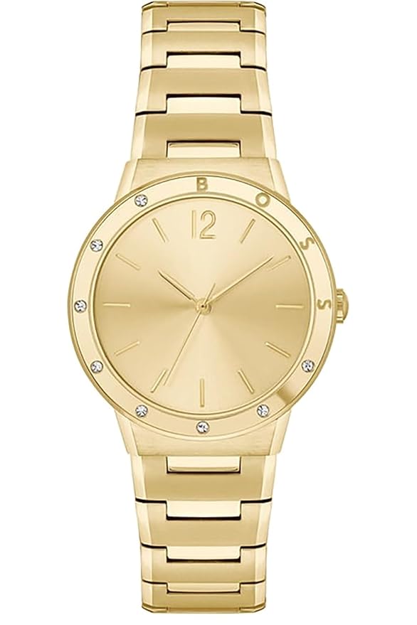 Hugo BOSS Stainless Steel Analog Gold Dial Women's Watch