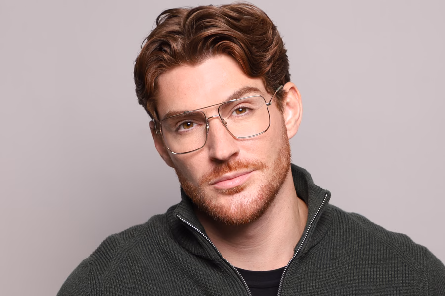 ARI OPTICS Eyeglasses with Pale Gold Frame