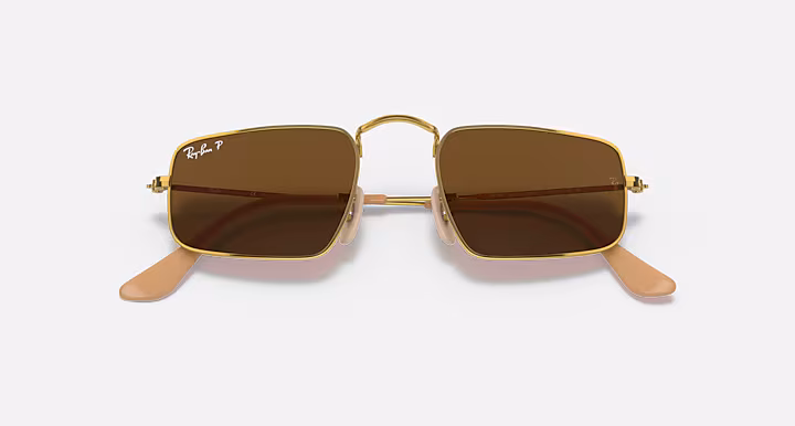 Brown Evolution Rectangular Unisex Sunglasses