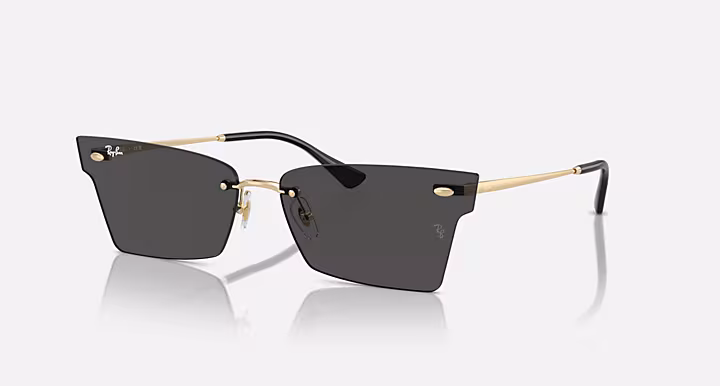 RAYBAN Pulse Unisex UV Protected Grey Lens Irregular Sunglasses
