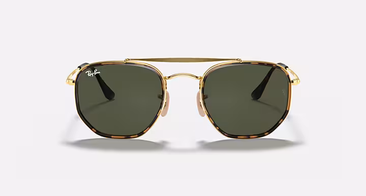 RAYBAN MARSHAL II Sunglasses in Arista Gold and G-15 Green