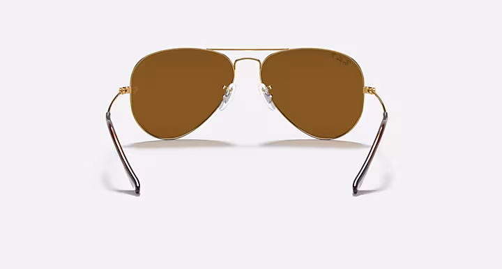 AVIATOR CLASSIC Sunglasses in Arista Gold and Brown Sunglasses