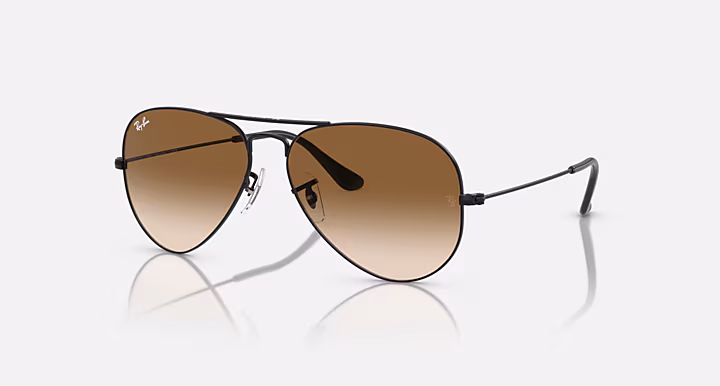 AVIATOR GRADIENT Sunglasses in Black and Brown