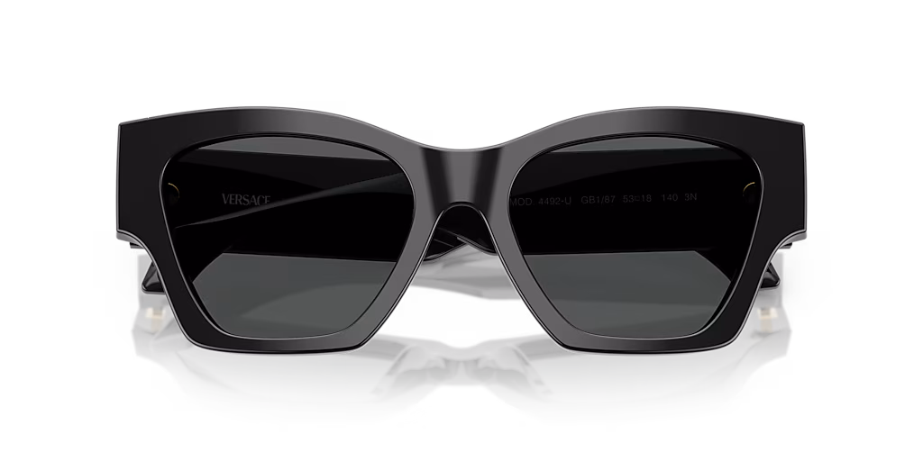 Versace VE4492U M (53 - 18) with Grey lenses and Black Sunglasses