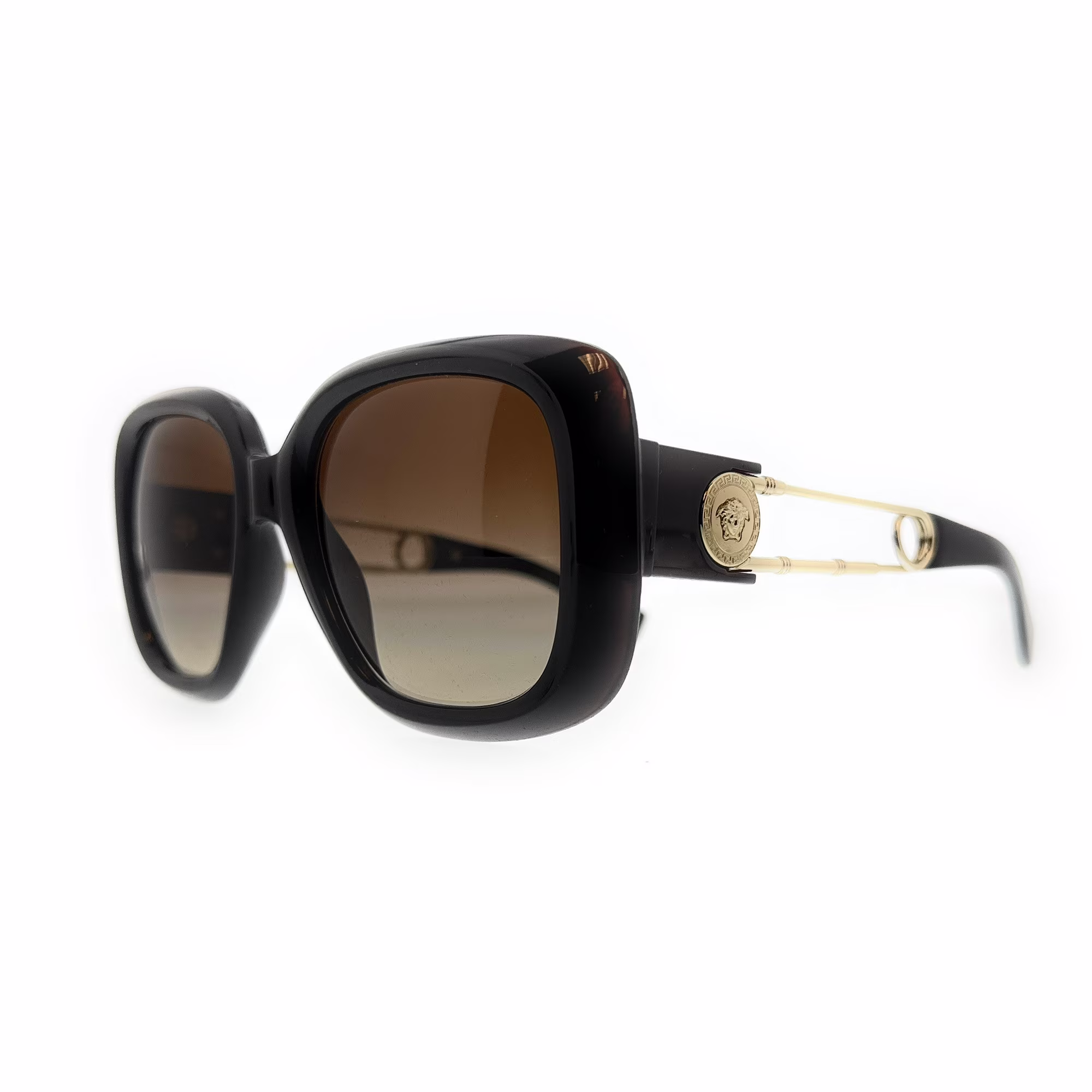 Versace 0VE4411 532413 Transparent Brown Square Sunglasses for womens