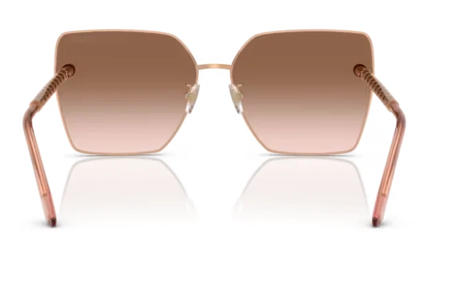Versace 0VE2270D 141213 Rose Gold/Brown Gradient Square Women's Sunglasses