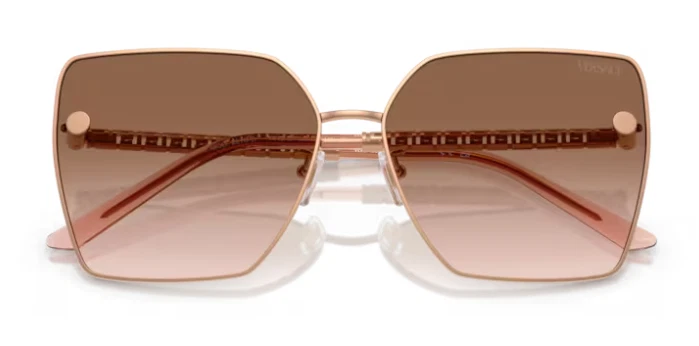 Versace 0VE2270D 141213 Rose Gold/Brown Gradient Square Women's Sunglasses