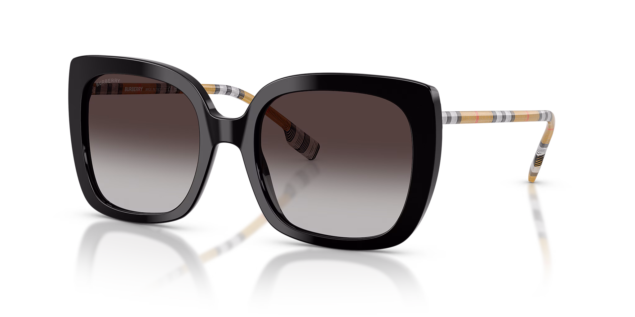 Burberry CAROLL Square sunglasses in Black,WOMEN