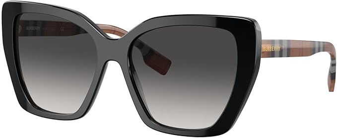 BURBERRY Sunglasses Tamsin Black Gradient Grey