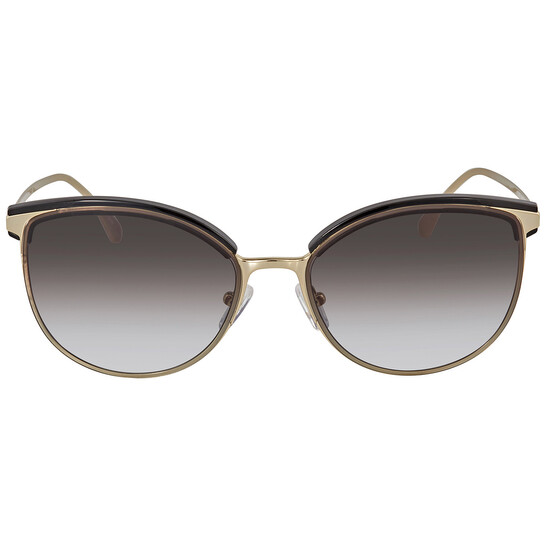Michael Kors Dark Grey Gradient Round Ladies Sunglasses