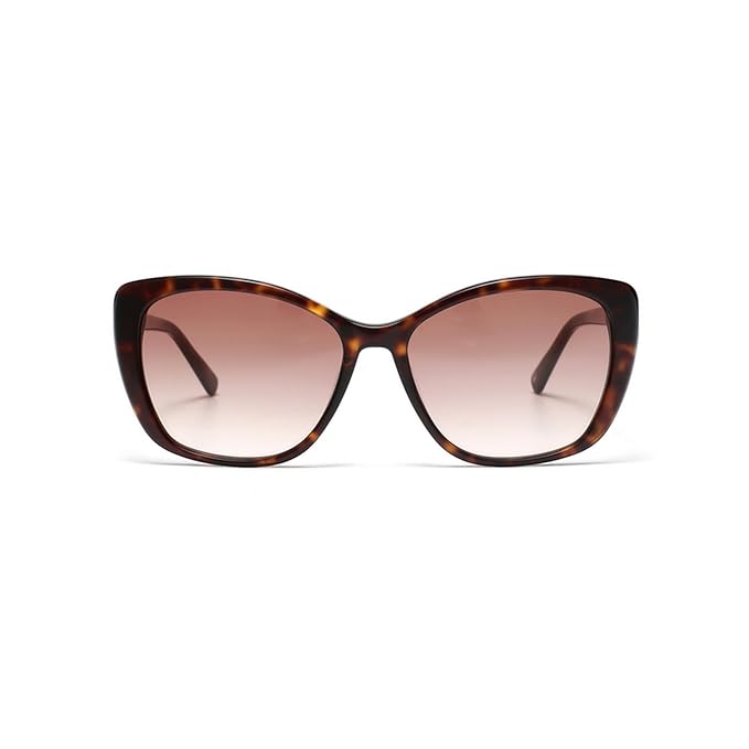 TOMMY HILFIGER Eyewear | Brown Lens | Brown Frame | Full Rim Cateye Shape Branded Latest and Stylish Sunglasses | 100% UV Protection | Womens Sunglasses|