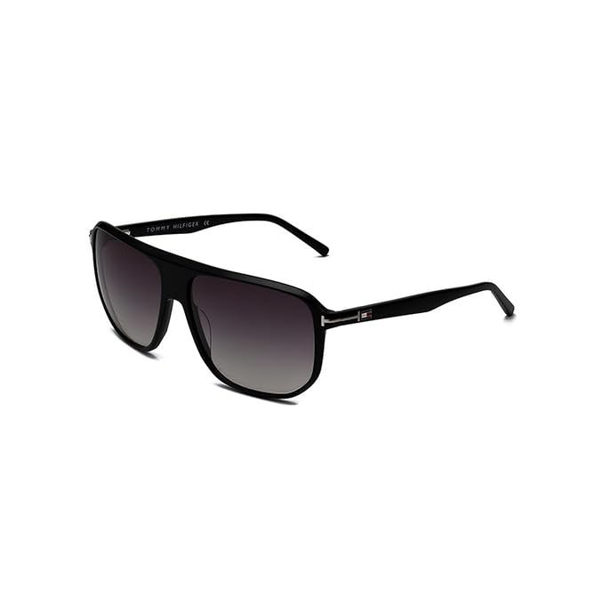 Tommy Hilfiger Eyewear|Green Lens|Black Frame|Full Rim Aviator Shape Branded Latest And Stylish Non-Polarized Sunglasses|100% Uv Protection|Mens Sunglasses