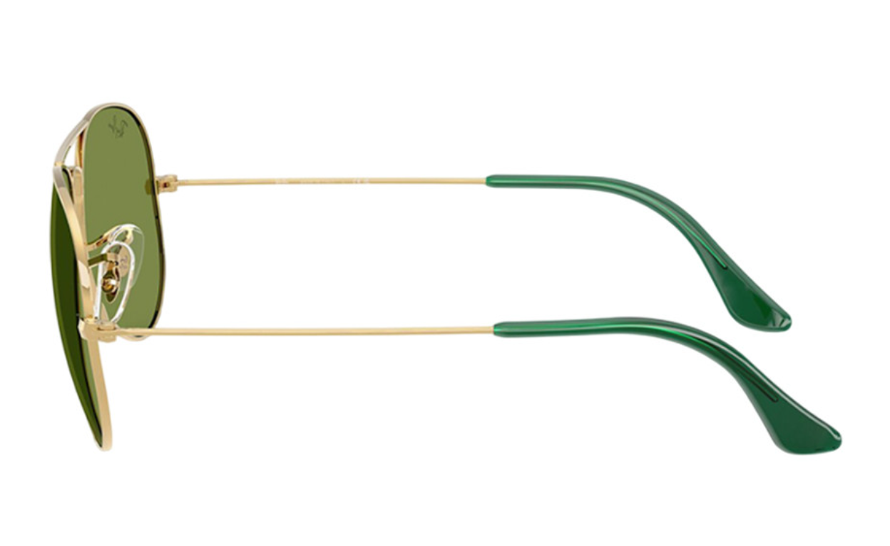 RAY-BAN Unisex UV Protected Green Lens Pilot Sunglasses