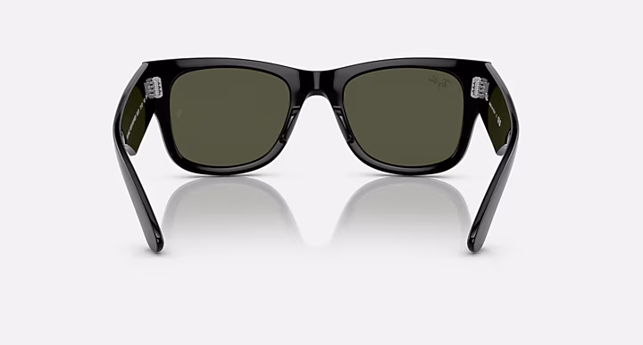 RAYBAN MEGA WAYFARER Sunglasses in Black and Green