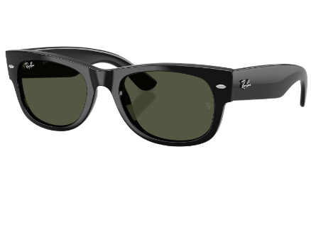 Ray-Ban Mega Wayfarer Sunglasses - Black/Green