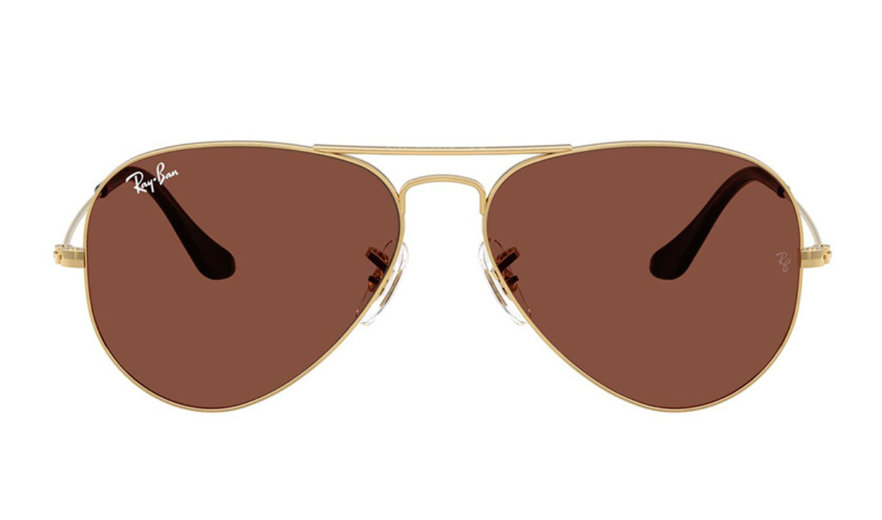 RAY-BAN Unisex UV Protected Red Lens Pilot Sunglasses