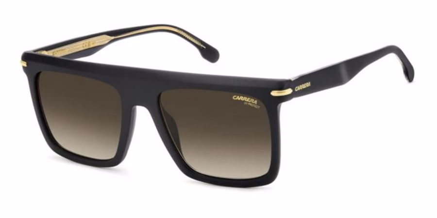 Carrera Rectangle Black Sunglasses